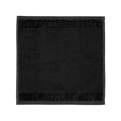 Image de MÖVE Bamboo Luxe Serviettes Lavettes 30 x cm, Fabriqué en Allemagne, 60% coton / 40% viscose pulpe de bambou, Black (Noir)