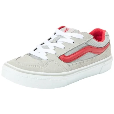Image de Vans Caldrone Basket, Suede/Mesh Charcoal/Red, 23 EU
