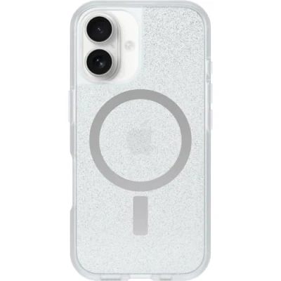 Image de OtterBox Coque React Series MagSafe pour iPhone 16, Antichoc, Anti Chute, Ultra Mince, Protection Fine, testé Selon Les Normes Militaires, Stardust/Transparent