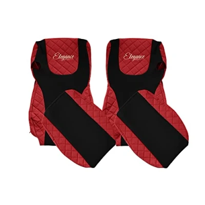 Image de F CORE Housses de Siege Camion compatibilité pour DAF XF 106 01.14 Rouge