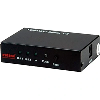 Image de Répartiteur video SECOMP ROLINE HDMI Splitter 4 x Prise en charge 3D boitier métallique