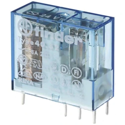 Image de finder 40.52.9.024.5000 Relais pour Circuits imprimés 24 V/DC 8 A 2 inverseurs (RT) 1 pc(s)