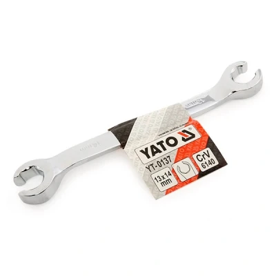 Image de YATO YT 0137 Clé à dévisser durite rigide frein 13x14 chromé Acier chrome vanadium