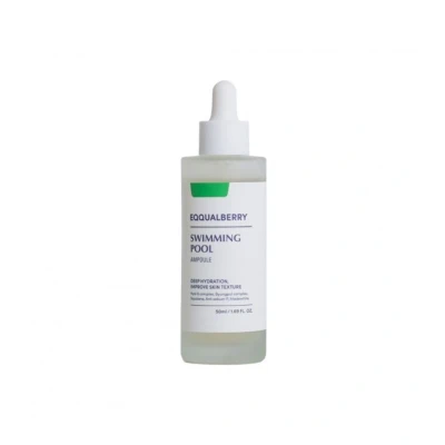 Image de EQQUALBERRY Ampoule de piscine 50 ml Sérum à l&#039;acide hyaluronique pour le visage, hydratant quotidien avec complexe 5 CICA, apaisant tous les types peau, végétalien coréen