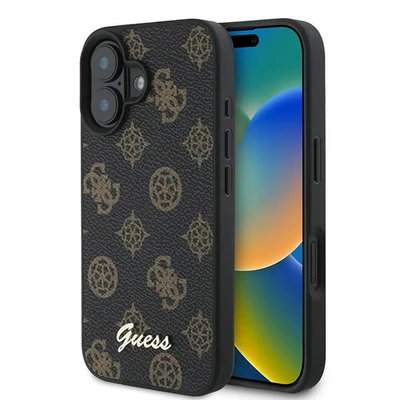 Image de Etui Guess Peony Script Magsafe Na Iphone 16 Plus Czarne