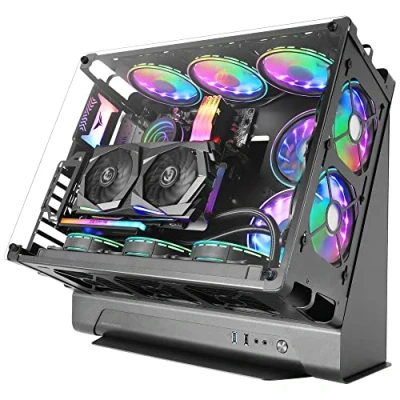 Image de Mars Gaming MCB Noir, Boîtier PC ATX XL, Custom Premium Edition, Structure Modulaire Double Chambre