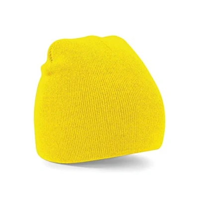 Image de Beechfield Original Pull on Beanie Bonnet, Jaune, Taille Unique Mixte