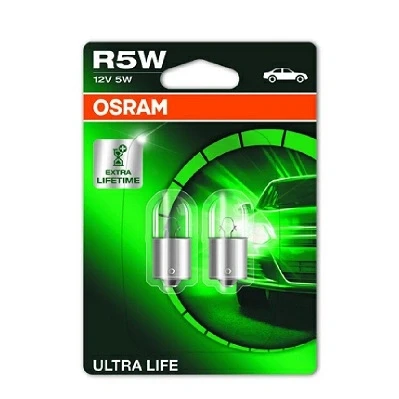 Image de OSRAM ULTRA LIFE 5007ULT 02B Ampoule, feu clignotant 12 5 R5W PEUGEOT: 207 SW, 3/5 portes, VOLKSWAGEN: Passat B3/B4 Break, MERCEDES BENZ: SLK
