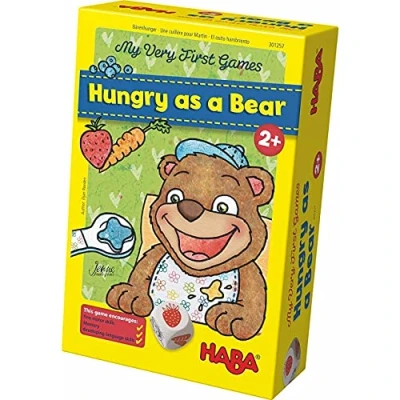 Image de HABA 301257 Mes Premiers Jeux Hungry as a Bear Jeu de mémoire et dextérité à partir 2 Ans Version Allemande