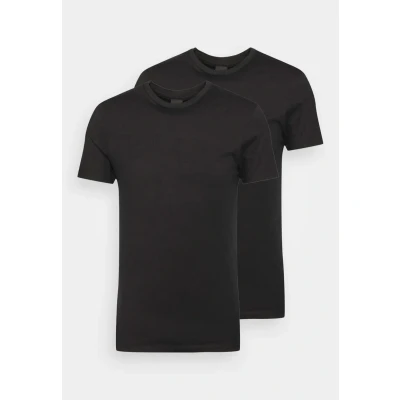 Image de Only &amp; Sons Onsbasic SLIM Oneck 2PACK Tshirt basique, Homme, Taille: Small, Black