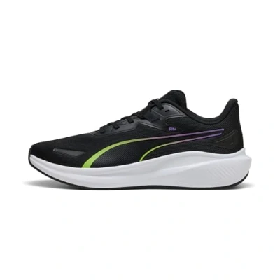 Image de PUMA Mixte Skyrocket Lite Chaussure de Course sur Route, Black Yellow Alert, 48.5 EU