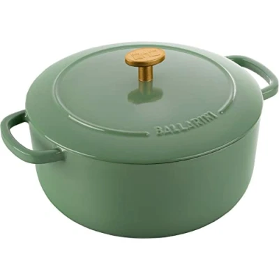Image de BALLARINI Bellamonte Cocotte ronde en fonte émaillée 22 cm 3 l Vert