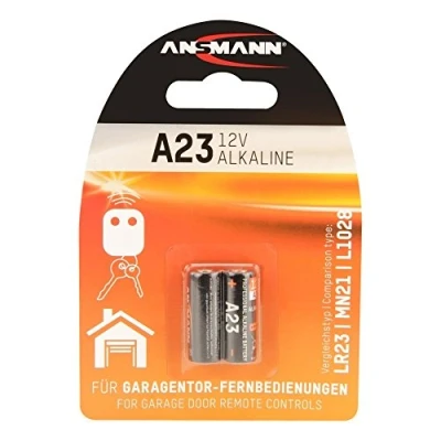 Image de ANSMANN Piles alcalines A23 (lot de 2) 12 V pour tensiomètre électronique, thermomètre numérique, liseuse, etc. jetables à hautes performances