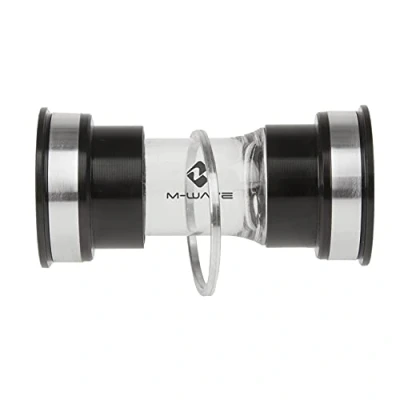 Image de M Wave Carousel BB PF Ex Boîtier de pédalier Pressfit Adulte Mixte, Noir/argenté, Taille Unique
