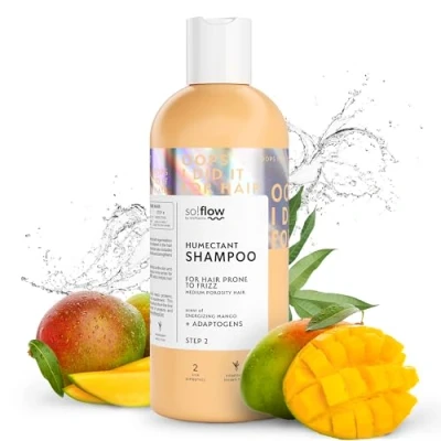 Image de Shampooing So!Flow Équilibré et Hydratant Spécialement Formulé pour Cheveux à Porosité Moyenne avec Aloé &amp; Panthénol Nourrit, Renforce Lisse les Frisottis des Sains Brillants