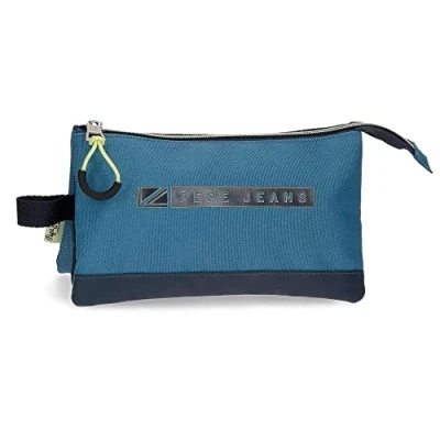 Image de Pepe Jeans Duncan Étui triple bleu 22 x 12 5 cm Polyester