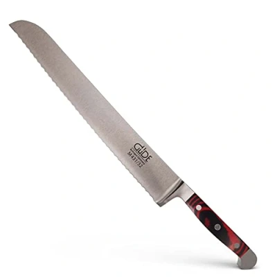 Image de GÜDE Solingen Couteau à pain forgé, 32 cm, Micarta, ALPHA MIKARTA double mitre, fabriqué la main en Allemagne