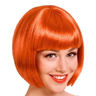 Image de Bob Perruque Orange Foncé par unité