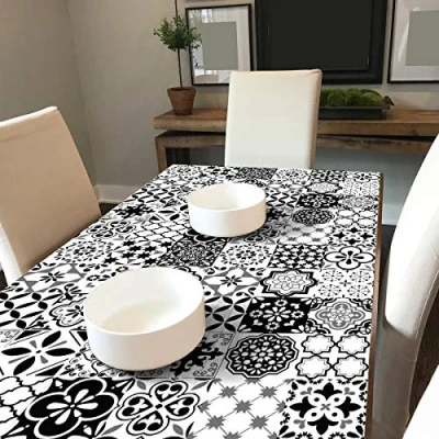 Image de Ambiance Stickers Adhésif Meuble Carreaux de Ciment Sticker Autocollant Carrelage Décoration pour Tables Armoires Commodes Étagères Nicolas 60 Tiles 10x10 cm