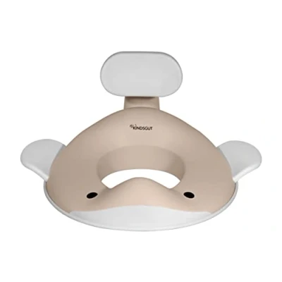 Image de Kindsgut Réducteur de toilette baleine pour enfants, conception adaptée aux dans des couleurs subtiles et modernes, adapté sable