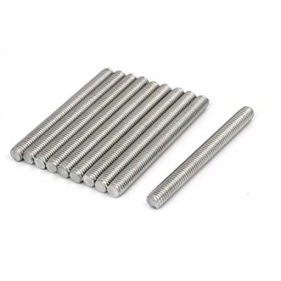 Image de sourcing map Tige Filetée M8x80mm 1.25mm 304 tiges filetées goujons entièrement 10pcs
