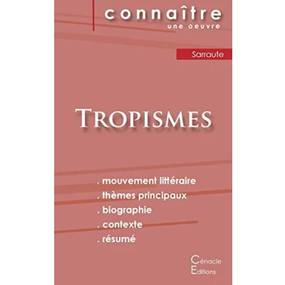 Image de Fiche de lecture Tropismes Nathalie Sarraute (Analyse littéraire référence et résumé complet)