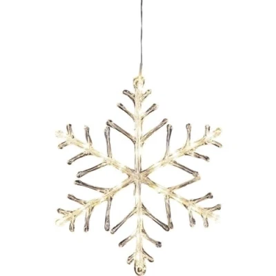 Image de Konstsmide Christmas Flocon de neige lumineux LED blanc chaud