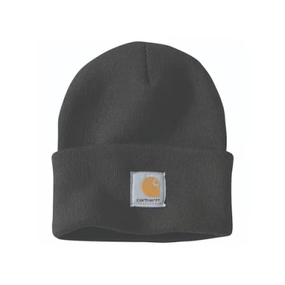 Image de Carhartt Bonnet en Tricot avec Revers Homme, Noir, Taille unique