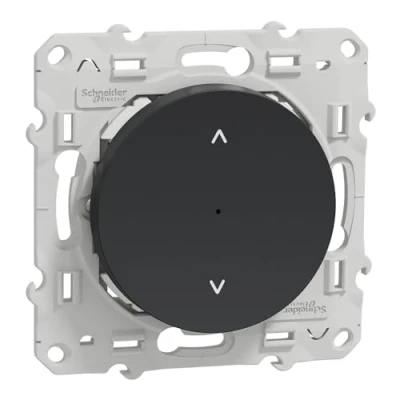 Image de Schneider Electric S540567W Wiser Odace interrupteur volet roulant 4A zigbee anthracite