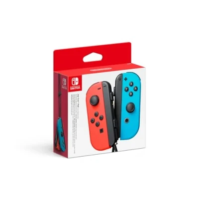 Image de paire de manettes Joy Con gauche bleue néon &amp; droite rouge (SWITCH)