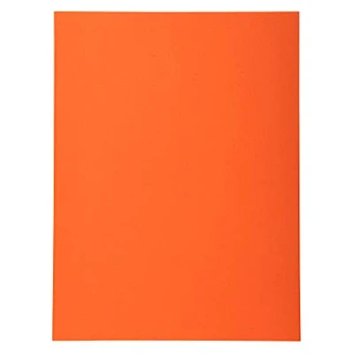 Image de Exacompta Réf. 420007E Paquet de 100 chemises semi rigides Forever® 170 g/m2 100% recyclées et certifiées Ange Bleu dimensions 24 x 32 cm pour format A4 couleur orange