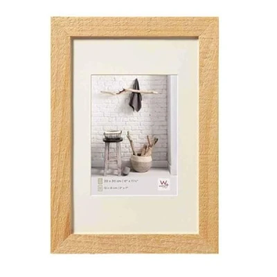 Image de walther design cadre photo naturel 18 x 24 cm avec passe partout, Home en bois HO824H