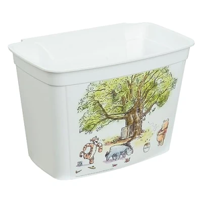 Image de keeeper Boîte de Rangement Winnie à Suspendre, 4 L, Récipient Anti rayures, Idéal pour les couches et cosmétiques, Janek, Blanc