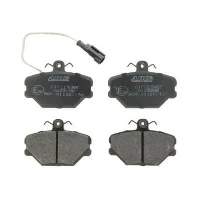 Image de ABE C1F013ABE Jeu de plaquettes frein Essieu avant contact signal d&#039;usure inclus FIAT: Panda I 3/5 portes, Uno Tempra Berline