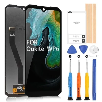 Image de Écran LCD pour Oukitel WP6 Digitazer Tactile Remplacement Assemblée avec Outils (6,3&quot;, Noir)