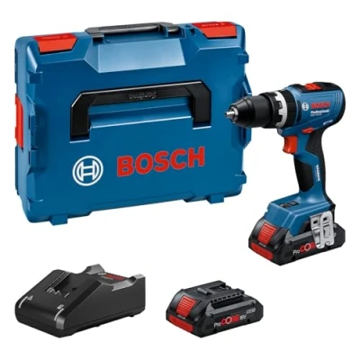 Image de Bosch Professional 18V System Perceuse visseuse sans fil GSB 65 (moteur balais, longueur de tête 175, incl 2x ProCORE18V 4.0Ah, 82 CA, L Case)