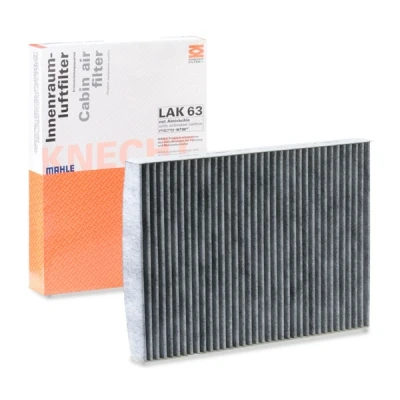 Image de MAHLE ORIGINAL LAK 63 Filtre d&#039;habitacle à charbon actif 283,0 207 30,0 VOLKSWAGEN: Bora Berline, Golf 4, 4 Variant, AUDI: A3 3/5 portes