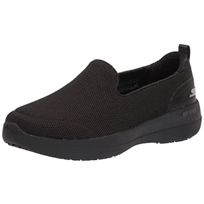 Image de Skechers Femme Go Walk Stability Basket, Bordure en Textile Noir, 37 EU