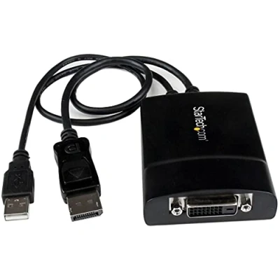 Image de StarTech.com Adaptateur Actif DisplayPort vers DVI D Dual Link Convertisseur DP Neuf
