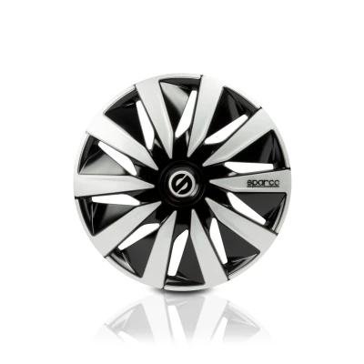 Image de SPARCO LAZIO SPC1591BKSV Enjoliveurs 15Pouces noir/argenté
