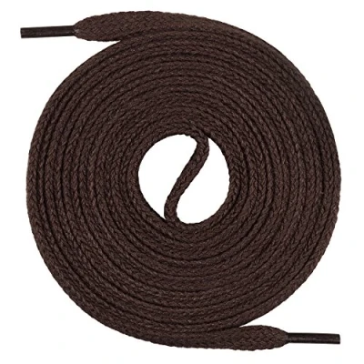 Image de lacets Mount Swiss© Premium, 1 paire de plats, 100% coton, indéchirables, largeur 7 mm, longueur 45‑200 cm 130 marron foncé