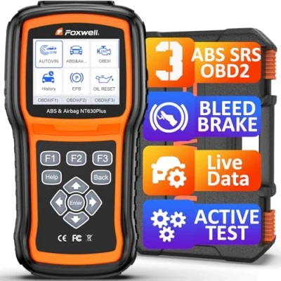 Image de FOXWELL NT630 Plus OBD2 Outil de Diagnostic Scanner, ABS Scanner Freins SRS Lecteur Code Automobile Contrôle Bibirectionnel avec Airbag Light Reset SAS Oil EPB Service