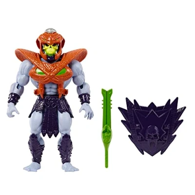 Image de Les Maîtres De L’Univers Origins Figurine Articulée Skeletor Avec Accessoire Et Mini Bande Dessinée, À Collectionner, Jouet Enfant, Dès 6 Ans, HKM68