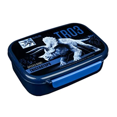 Image de Scooli JURP9903 Enfant avec Insert Amovible Jurassic World Maternelle pour l&#039;école en Plastique sans BPA Sandwich déjeuner Boîte à goûter, Caricature, JURP9903, Flex, Normal