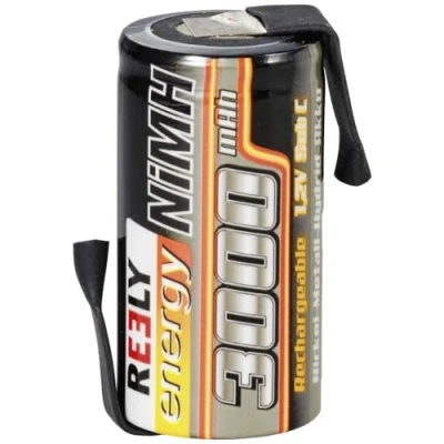 Image de Reely Cellule Simple de Batterie NiMH Sub C 1.2 V 3000 mAh avec Pattes à souder