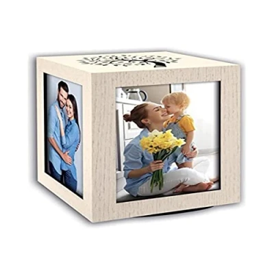 Image de Zep GLG15 Cube Cadre photo Norman Big, rotatif en bois