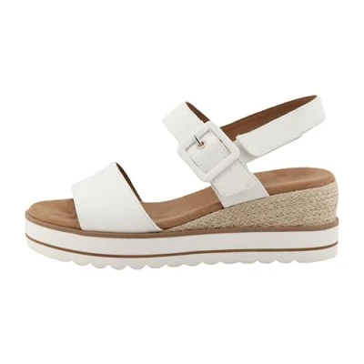 Image de TOM Tailor Espadrilles, Femme, Taille: 36, White Coton