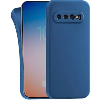 Image de MyGadget Coque pour Samsung Galaxy S10 Case TPU Souple &amp; Soft Cover Protection Extra Fine Légère Étui Coloré Anti Choc et Rayures Bleu foncé