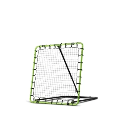 Image de EXIT Toys Filet de Rebond Multisport Tempo 120x120 cm Entrainement Football, Volleyball, Basketball, Handball et Hockey Réglable dans 8 Positions Facile à Déplacer Vert/Noir