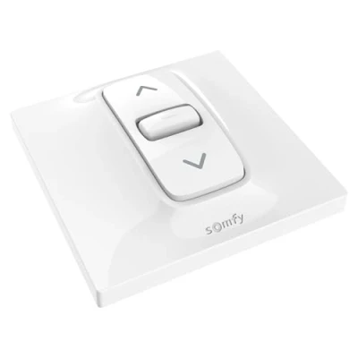 Image de Somfy 1870881 Commande Inis pour Volet Roulant ou Store Filaire Interrupteur Moteur 230V 3 Ordres : Montée, Stop, Descente